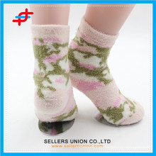 Winter young girl nylon cozy thick happy socks